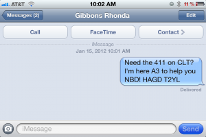 text your Charlotte Savvy+CO realtor rhonda gibbons instead of calling