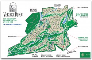 verdict ridge golf community map