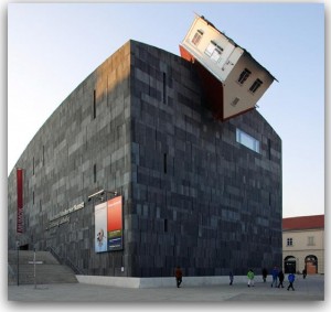 wurm sculpture house attacks roof