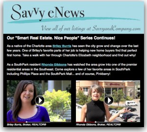 Savvy eNews_ SavvySnaps Charlotte Southpark Agent Videos Rhonda Gibbons